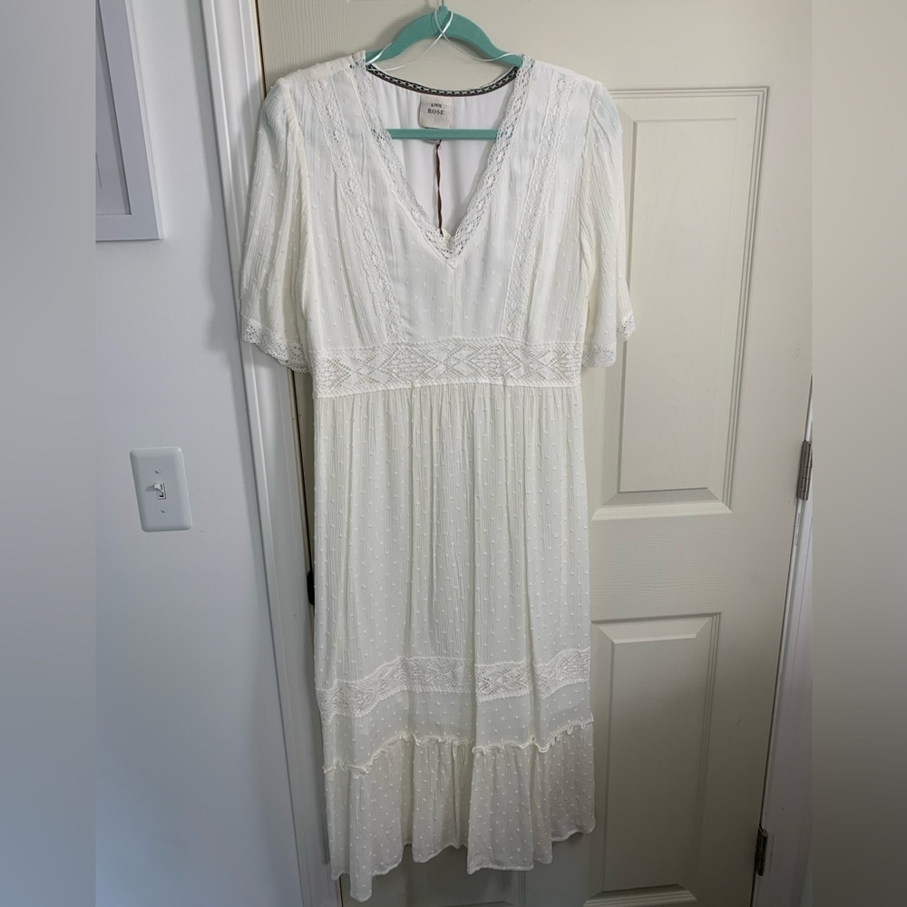 NWT | white maxi dress